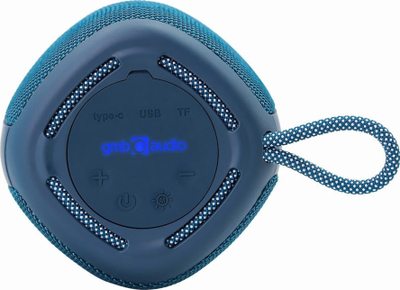 Altoparlant portativ Gembird SPK-BT-LED-03, 5W, Bluetooth, me drita LED, blu