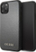 Kapak telefoni Guess GUHCN58IGLBK, për iPhone 11, me teksturë lëkure, i zi