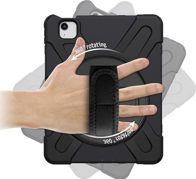 Mbulesë mbrojtëse ESTUFF AUSTIN, për iPad Pro 11 2024 2025, me mbajtës 360°, e zezë