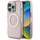 Mbulesë telefoni Guess MagSafe për iPhone 16 Pro Max, TPU polikarbonat, rozë
