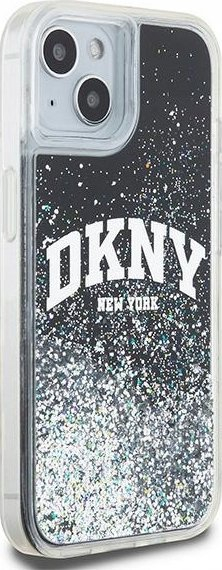Mbulesë telefoni DKNY DKHCP15MLBNAEK, për iPhone 15 Plus 14 Plus 6.7", hardcase me glitter, e zezë