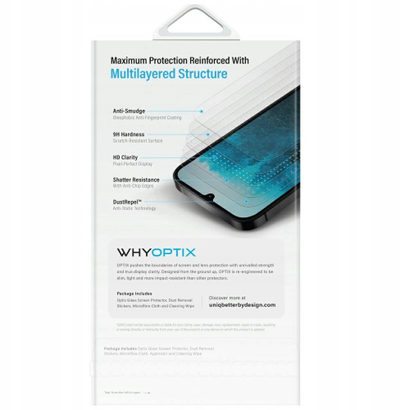 Xham mbrojtës Uniq Optix Clear për Samsung Galaxy Z Flip7, i temperuar, transparent