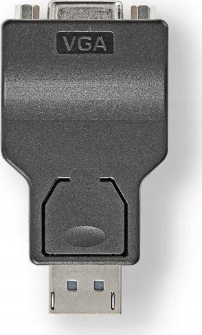 Adapter DisplayPort në VGA Nedis, DisplayPort mashkull, VGA femër, i zi