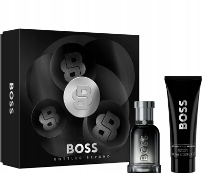 Set dhuratë parfum Hugo Boss Bottled Beyond, EDP 50ml, xhel dushi 100ml, i zi