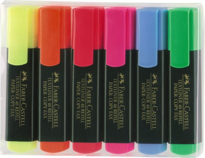 Set markera Faber-Castell Highlighter 48, 6 copë, shumëngjyrësh