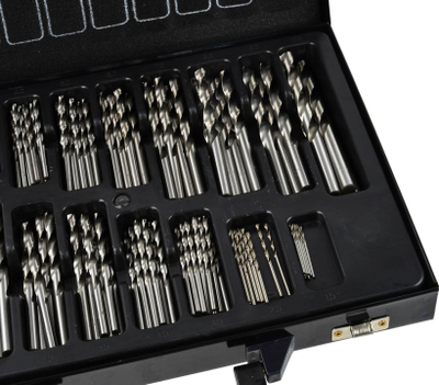 Цилиндричен сет вежби Geko HSS, 1.0-10.0 mm, метал дрво пластика