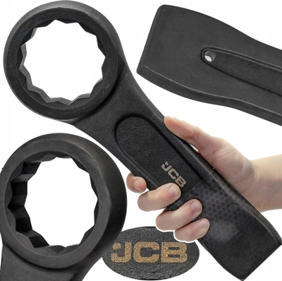 Çelës goditës unazor JCB 79375, 75mm, çelik Cr-V, i zi