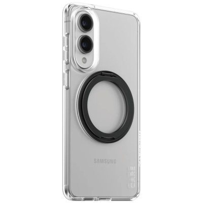 Футрола PanzerGlass CARE Feature Case Samsung Galaxy S25 Edge, проѕирна, со потпирач, црна