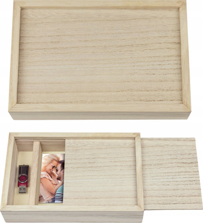 Рамка за фотографија ZEP Frame Braun USB CX7568, 15x20 cm, природно дрво