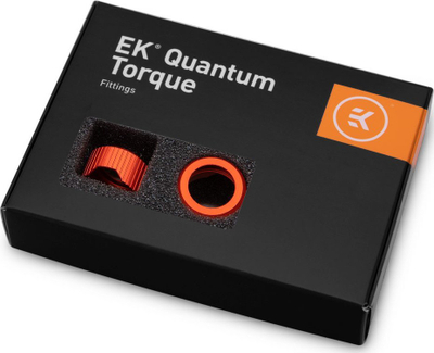 Unaza kompresimi EK Water Blocks EK-Quantum Torque HDC 14, set 6 copë, për tuba 14mm, e kuqe
