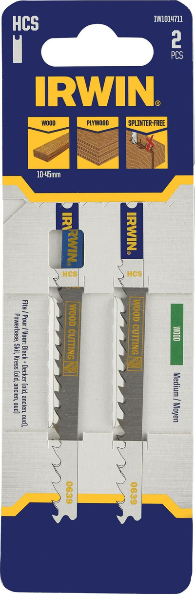 Teh sharre pendul IRWIN IW1014711 HCS, për dru 10-45mm, U-shank, paketim 2 copë