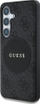 Kapak telefoni Guess 4G Round Patch Classic Logo MagSafe për Samsung Galaxy S25 Plus, TPU PC, i zi