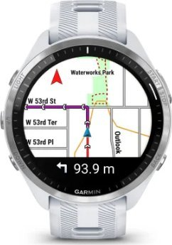 Ora sportive Garmin Forerunner 965, GPS, ekran 1.4", e bardhë