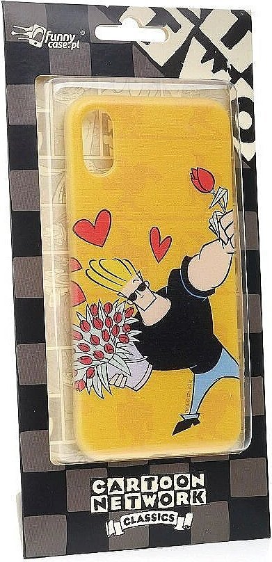 Mbështjellës silikoni për telefon Cartoon Network Johnny Bravo për Apple iPhone XR, transparent