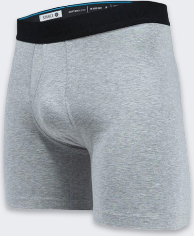 Boksera Stance Standard 6", gjatësi e mesme, gri Heather