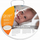 Jastëk për bebe QMED Baby Pillow, anatomik, memori shkumë, i bardhë