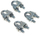 Kapëse teli metalik Grip Rope DIN741, 5.0 mm, set 4 copë, e galvanizuar