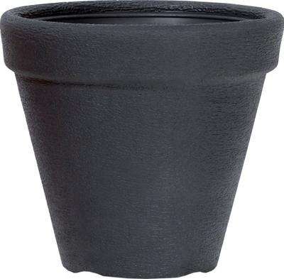 Vazo rrethore Prosperplast Massive Classic, 15.8", polipropileni, e zezë