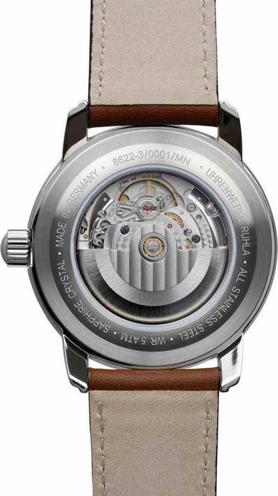 Orë dore Zeppelin 8622-3 New Captains Line, automatike, 43mm, e kaltër me rrip kafe