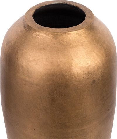 Vazo dekorative LORCA Ceramic Gold, terrakote, sipërfaqe sateni, e artë