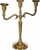 Mbajtëse qirinjsh Atmosphera Golden Metal, 27cm, metal, ngjyrë ari