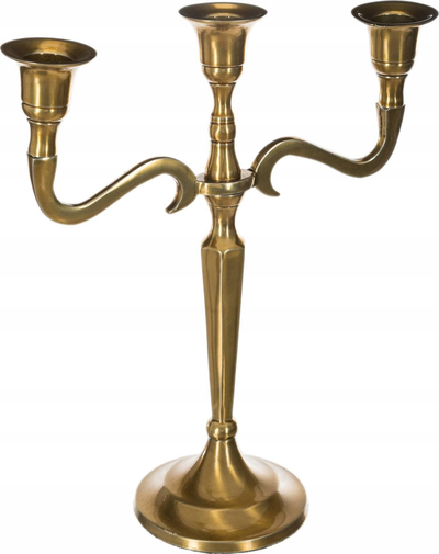 Mbajtëse qirinjsh Atmosphera Golden Metal, 27cm, metal, ngjyrë ari