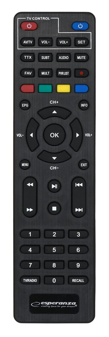 Tuner TV Esperanza EV106P, DVB T T2, HDMI USB, i zi