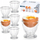 Set gotash për vezë Domoletti, 6 copë, qelq transparent