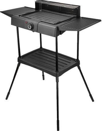 Grill elektrik Mirpol MIR E003, 2000W, pllaka alumini jo ngjitëse, i zi