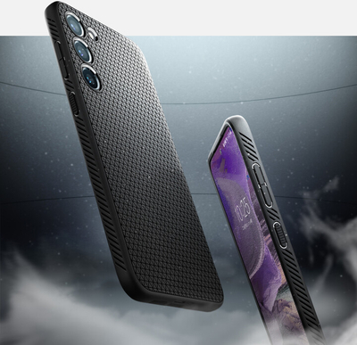 Mbrojtëse Spigen Liquid Air për Samsung Galaxy S23, e zezë