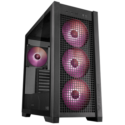 Kuti PC ASUS TUF Gaming GT302, MIDI Tower, ARGB, e zezë