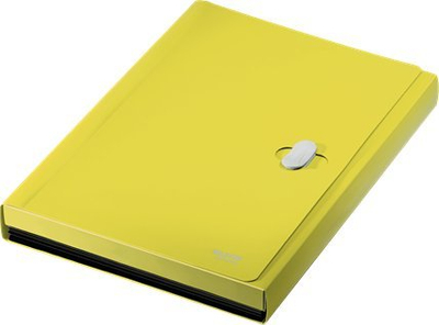 Dosje me ndarës Leitz Recycle, A4, PP, e verdhë