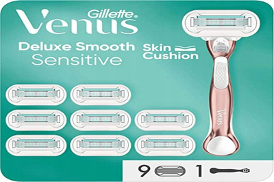Brisketa rroje Gillette Venus Deluxe Smooth Sensitive Rose Gold Value Pack, 5 briskë, për lëkurë të ndjeshme