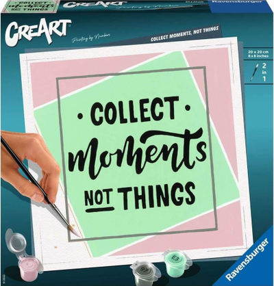 Set pikturimi Ravensburger CreArt Moments, painting by numbers, për kalamaj dhe të rritur, shumëngjyrësh