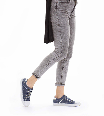 Atlete për femra Mustang Slip-on, të kaltëra