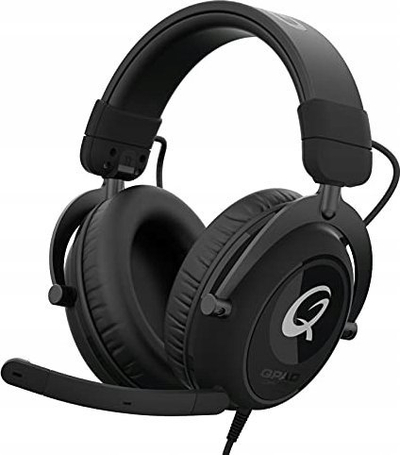 Гејминг слушалки QPAD QH-700, со микрофон, со кабел, црни