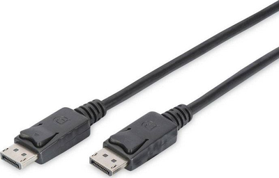 Kabllo DisplayPort DIGITUS, 3m, Ultra HD 4K, e zezë