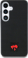 Футрола за телефон DKNY Leather Heart of NY за Samsung Galaxy S25, еко кожа, 3D релјеф, црна