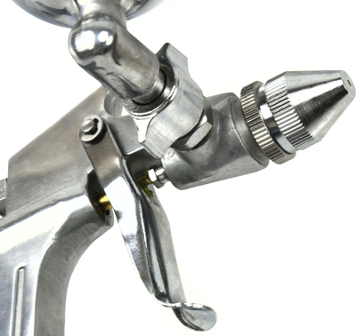 Мини пиштол за прскање Геко Mini K-3, млазница 0.5mm, резервоар 200ml, сребрен
