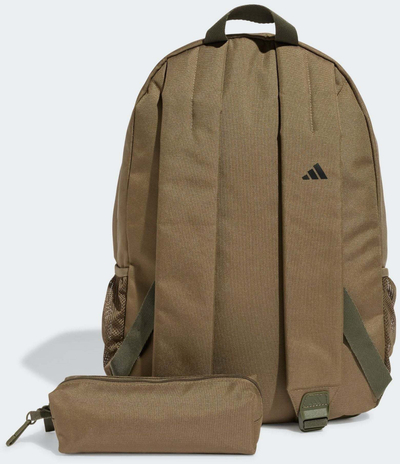 Çantë shkolle Adidas Pencil Case Backpack, me penar, jeshile