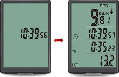 Kompjuter biçiklete Carruzzo K455F, wireless, ekran LCD, i zi