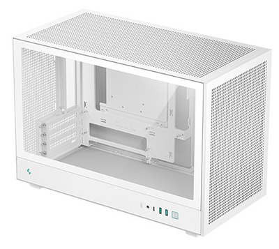 Kutia PC DeepCool CH260, MicroATX Gaming, xham i temperuar, e bardhë