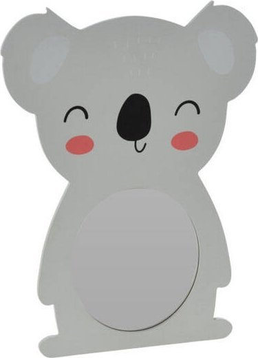 Pasqyrë muri për kalamoj Home Styling Collection Happy, 25 x 35 cm, kornizë koala me ngjyra