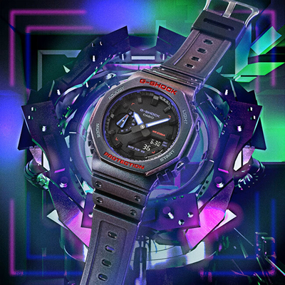 Orë dore për meshkuj Casio G-Shock Classic GA-2100AH-6AER (619), e vjollcë