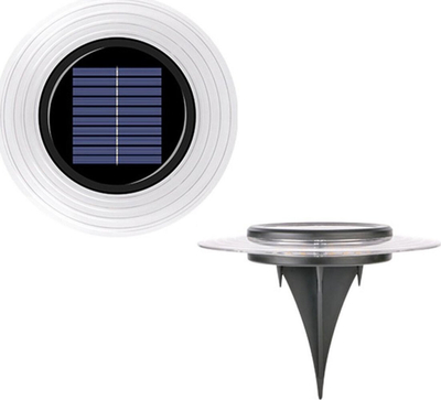 Llambë diellore kopshti SASKA GARDEN 1057187, LED, IP44, zi argjend