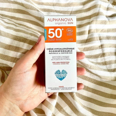 Krem kundër diellit Alphanova Sun SPF50, 50 g, për lëkurë të ndjeshme