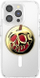 Mbajtëse telefoni PopSockets Disney PopGrip MagSafe Enamel Poison Apple, magnetike, e bardhë e gjelbër
