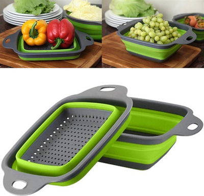 Set kulluese silikoni Home Appliances, 2 copë, e hirtë/e gjelbër