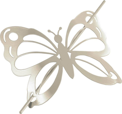 Kapëse perdeje Douceur D'intérieur Farfalina, metal, 16 x 14 cm, bezhë
