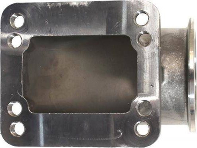 Bërryl reduktues turbo TurboWorks, T3 T4 në V-Band 2.5", çelik inox